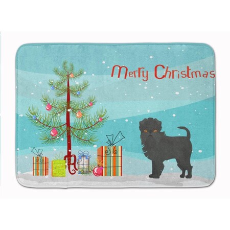 Carolines Treasures Affenpinscher Christmas Tree Machine Washable Memory Foam Mat CK3440RUG